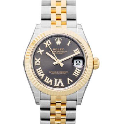 Datejust 31mm Stainless Steel and Yellow Gold Automatic Grey Dial Ladies Watch